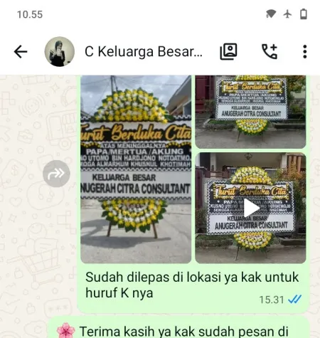 Pengiriman Papan Bunga Duka Jalan Sudirman Jakarta