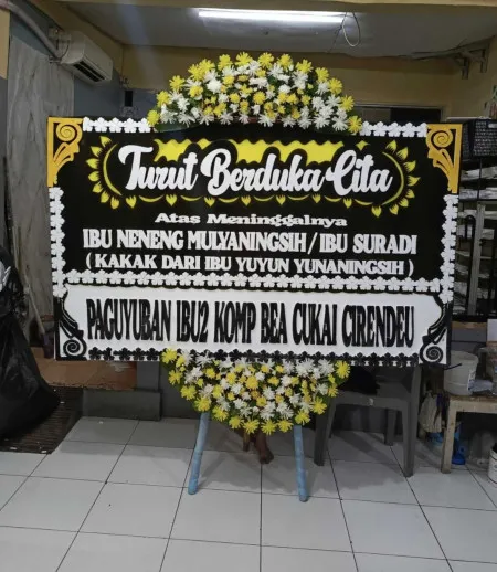 Papan Bunga Duka Jalan Sudirman Jakarta