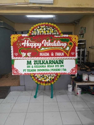 Papan Bunga di Jalan Sudirman Jakarta