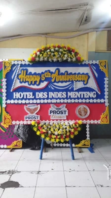 Papan Bunga di Jalan Sudirman Jakarta