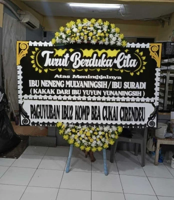 Papan Bunga di Jalan Sudirman Jakarta